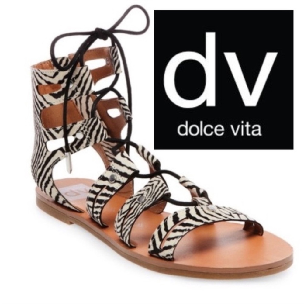 NEVER WORN Dolce Vita Zebra Sandals